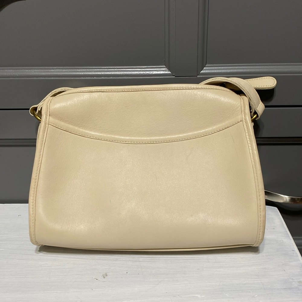 Coach Cream Leather Crossbody Bag